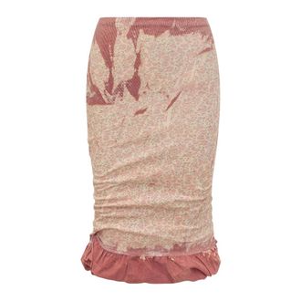 Diesel Short Skirts, female, Multicolor, Size: XS O-Pale Ruffled Skirt