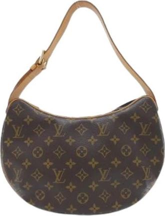 Louis Vuitton Pre-owned Monogram Croissant Schoudertas - Dames - Vintage Schoudertas - Bruin - ONE Size - Vintage