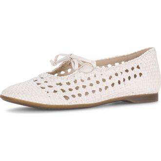 Gabor Woven Ballet Flat in Creme at Nordstrom, Size 6.5Us