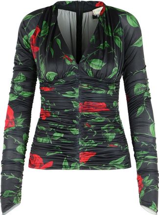 Blumarine Black Polyester Blouse