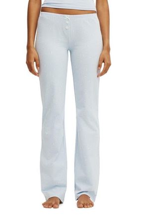 Cotton On Womens Dreamy Soft Flare Pant in Maya Ditsy Violet Blue at Nordstrom, Size Xx-Small