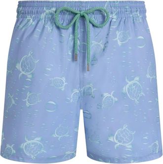 Vilebrequin Bubbles Turtles 3D Zwembroeken - Heren - Strandmode - Blauw - XL - Wol - Badmode