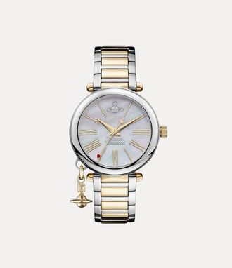 Vivienne Westwood Mother Orb Watch Silver / Gold Stainless Steel / Mother Of Pearl Women