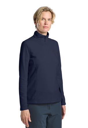 Jack Wolfskin Fleecepullover JACK WOLFSKIN TAUNUS, Damen, Gr. S, blau (night, blau), Obermaterial: 100% Polyester, Sweatshirts Fleecepullover