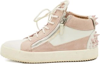 Giuseppe Zanotti Sneakers alte con zip - Rosa