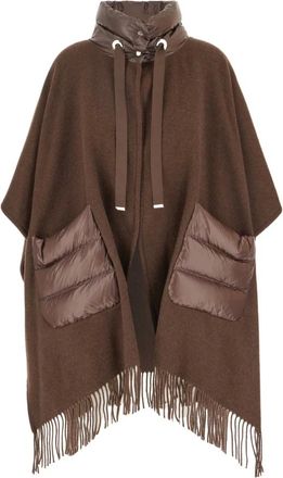 Herno Jassen, Dames, Bruin, ONE Size, Wol, Resort Cape
