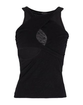 8 by YOOX JERSEY ASYMMETRICAL CUT-OUTS TANK TOP