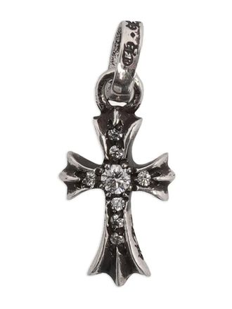 Chrome Hearts sterling silver Babyfat diamond pendant - men - Silver - One Size