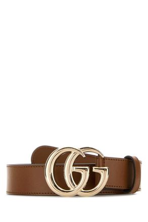 Gucci Brown Logo Buckle Belt