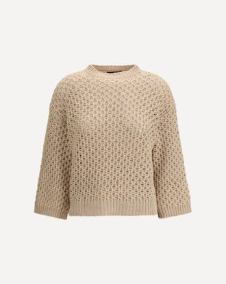 Fabiana Filippi Jumper crafted from Platinum yarn with micro sequins Female 42
