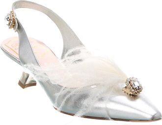 Roger Vivier Leather Slingback Pump