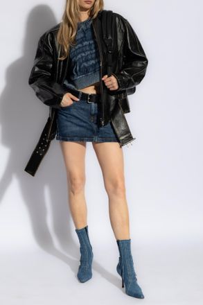 Diesel Denim Skirt DE-RON, Womens, Navy Blue
