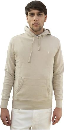 Ralph Lauren Loopback Hoodie - Heren - Hoodies - Beige - L - Katoen - Hoodies & sweatvesten