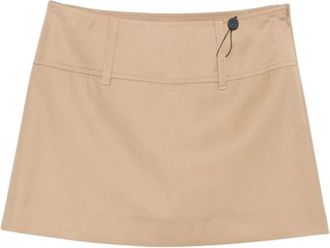 Dunst Minirok - Dames - Korte rokken - Beige - M - Rokken