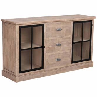 Wanderlust Deco Aparador de madera marr&oacute;n 150&times;40&times;83h cm