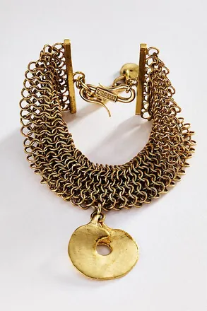 Alemais Atomic Chainmail Disc Bracelet