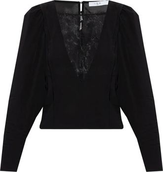 Iro lace-panelled blouse - Black