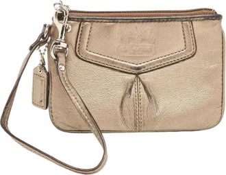 Coach Pre-owned Leather clutches - Heren - Vintage Clutch - Grijs - ONE Size - Vintage