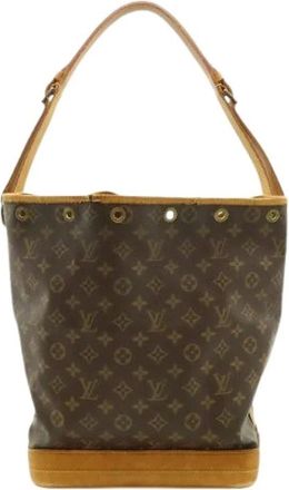 Louis Vuitton Pre-owned Bucket Bags, female, Brown, Size: ONE SIZE Pre-owned Vintage Monogram Shoulder Bag