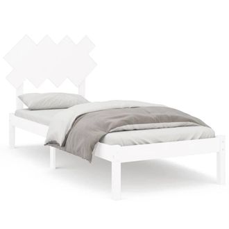 Berkfield Home Bed Frame White 90x200 cm Solid Wood