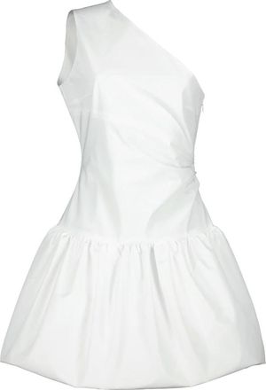 Patou One-shoulder Bloomer Mini Jurk - Dames - Korte kleedjes - Wit - S - Polyester - Kleedjes