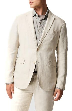 Rodd & Gunn Resort Linen Jacket in Oatmeal at Nordstrom, Size Xxx-Large