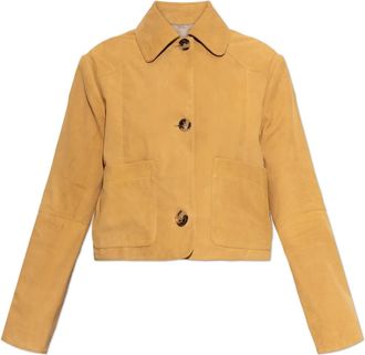 Paul Smith Su&egrave;de Jas - Dames - Leren en Su&egrave;de Jassen - Beige - M - Su&egrave;de - Jassen