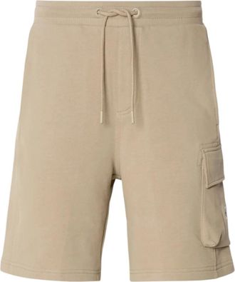 Calvin Klein Korte Broeken, Heren, Bruin, M, Katoen, Cargo Bermuda Shorts
