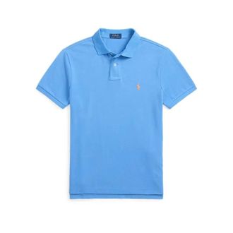 Polo Ralph Lauren Polo Shirts, male, Blue, Size: S Blue Polo Shirt with Pony Logo