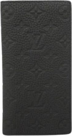 Louis Vuitton Pre-owned Wallets, male, Black, Size: ONE SIZE Pre-owned Brazza Long Wallet