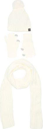 Nanette Lepore 3-Piece Braided Scarf, Beanie & Gloves Set in White at Nordstrom Rack