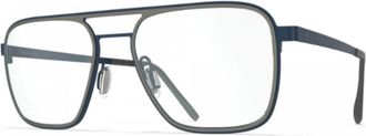 Blackfin Bf868 Ventura Rectangular Titanium Beta Sunglasses with Double Bridge Design