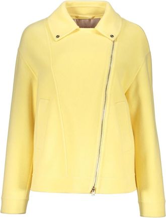 Herno Bikerjack - Dames - Zomerjassen - Geel - L - Wol - Jassen