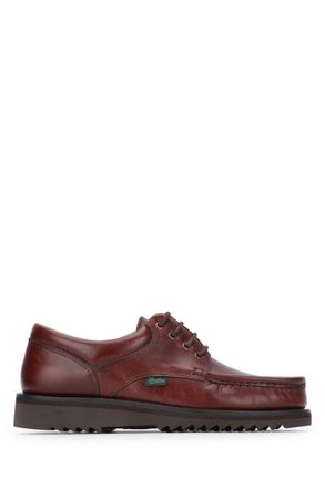 Paraboot Dark Brown Leather Dress Shoes