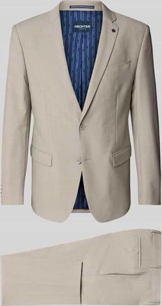 Daniel Hechter Anzug mit feinem Strukturmuster in Beige, Gr&ouml;&szlig;e 50