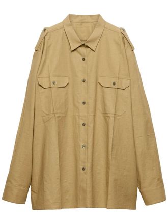 Prada Oversized blouse - Beige