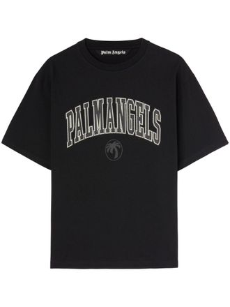 Palm Angels College Palm t-shirt - men - Cotton - M - Black