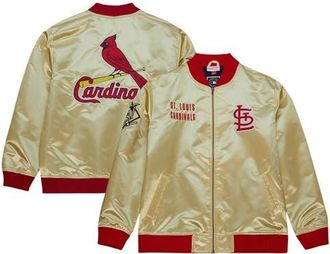 Mitchell & Ness Mens Mitchell & Ness Gold St. Louis Cardinals OG 2.0 Lightweight Satin Full-Zip Jacket at Nordstrom, Size Xx-Large