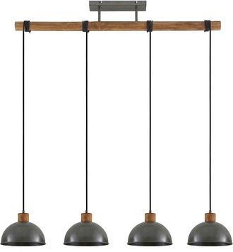 Lindby L&aacute;mpara Colgante durbis En Marr&oacute;n De Madera - Lindby