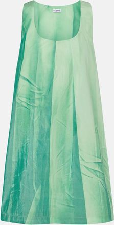 Loewe Printed leather minidress