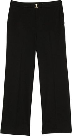 Twinset Viscose Broek Set - Dames - Vrijetijds broeken - Zwart - 2XL - Broeken