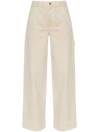 Isabel Marant Jeans Solene a gamba ampia - Toni neutri