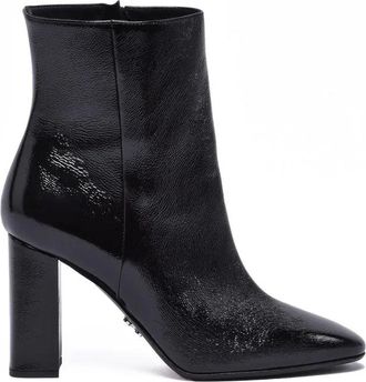 Sergio Levantesi Patent Leather Ankle Boot - Black