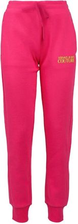 Versace Jeans Couture Joggers met Logo Print - Dames - Sweatpants - Roze - M - Katoen - Broeken