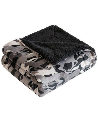 Dream Theory Dream Theory Velvet To Sherpa Oversized Throw