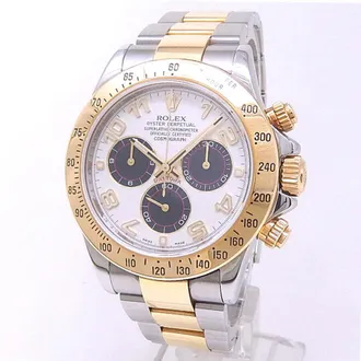 Rolex Pre-owned Rolex Daytona Chronograph Automatic Chronometer White Dial Mens Watch 116523 IBKAO