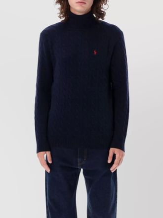 Polo Ralph Lauren cashmere wool cable knit turtleneck jumper