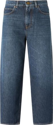 Pinko Estelle Jeans - Dames - Loose Fit Jeans - Blauw - W28 - Katoen - Jeans