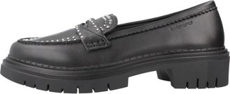 Stonefly Rhea 1 Nap Studs - Dames - Loafers - Zwart - 38 EU - Leer - Schoenen