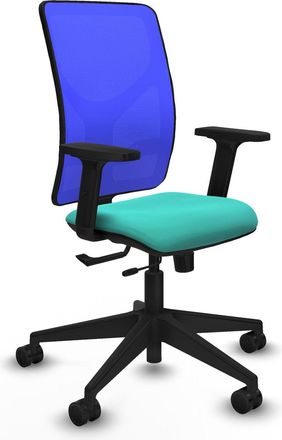 Piqueras y Crespo Silla De Oficina Piqueras Y Crespo Motilla Negro Soporte Lumbar Ajustable